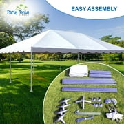 Party Tents Direct West Coast Frame Canopy Tent, Heavy Duty Steel, 20x40 White