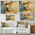 thumbnail image 4 of Designart "Brown Luxury Abstract Fluid Art" Abstract Liquid Ink Canvas Art Print, 4 of 7