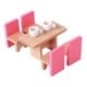 thumbnail image 3 of Juego de muebles de casa de muñecas de madera, kit en miniatura, simulación de micropaisaje clásico Comedor, 3 of 7