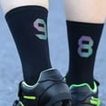 thumbnail image 5 of Cycling Socks Digital Colorful Reflective Breathable Socks Sports Cycling Socks, 5 of 7