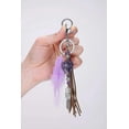 thumbnail image 4 of 'amethyst Keyring Tassel Reiki Mst Keychains, 4 of 5