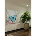 thumbnail image 6 of Marmont Hill 'A Light Blue Butterfly' by Alan Hopfensperger Painting Print on Wrapped Canvas, 6 of 7