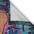 thumbnail image 3 of Ambesonne Urban Graffiti Kitchen Curtains, Hip Hop Design, 55"x39", Multicolor, 3 of 3