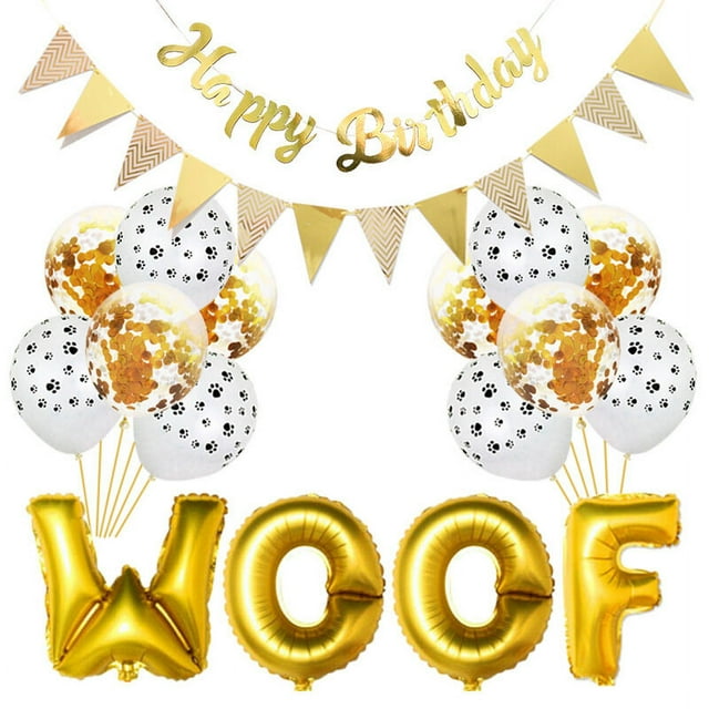 Pancarta de cumpleaños de perro, decoraciones para fiestas de cumpleaños de perros como telón de fondo, pancarta de fiesta con temática de perros, letrero de feliz cumpleaños con cara de perro para