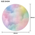 thumbnail image 6 of Dreamy Pastel Sky Round Tablecloth 60"x60",Wrinkle Wipeable Table Cloth for Kitchen Dining Room Picnic Patio Party, 6 of 6