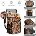 thumbnail image 4 of Pizza Lover's Insulated Backpack Cooler - 20L Leakproof Camping & Picnic Backpack with Multiple Pockets, Holds 26 Cans, 4 of 6