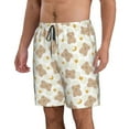 thumbnail image 2 of Logiee Kawaii Bear Print Mens Swim Trunks Quick Dry Board Shorts,Breathable Hawaii Beach Shorts Swimwear Bathing Suits-Large, 2 of 6