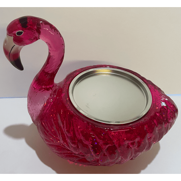 bath and body works pink flamingo candle holder