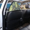thumbnail image 4 of Chririnla Green Owl Leaf Terry Cloth Car Seat Cover, Waterproof Hooded Moisture Wicking Protector, Universal for Cars, Trucks, Vans and Bucket Seats, 4 of 6