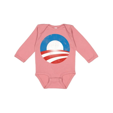 

Inktastic Obama Logo (Vintage Look) Gift Baby Boy or Baby Girl Long Sleeve Bodysuit