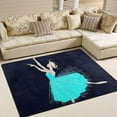 thumbnail image 2 of SKYSONIC Ballerina Girls Lightweight Carpet Mats Area Soft Rugs Floor Mat Rug Home Decoration for Kids Room Living Room 63 x 48 inches, 2 of 6