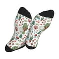thumbnail image 5 of KLL Frog and Forest Plants Print Cool Socks Men's Women's Crew Socks Funny Crazy Novelty Stockings, 5 of 7
