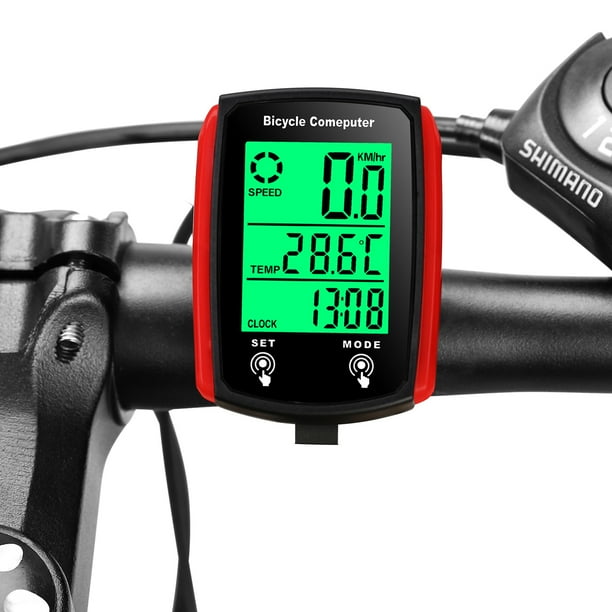 Wired Bike Computer 19 Functions Touch Bike Speedometer Waterproof Computer with Backlight Walmart