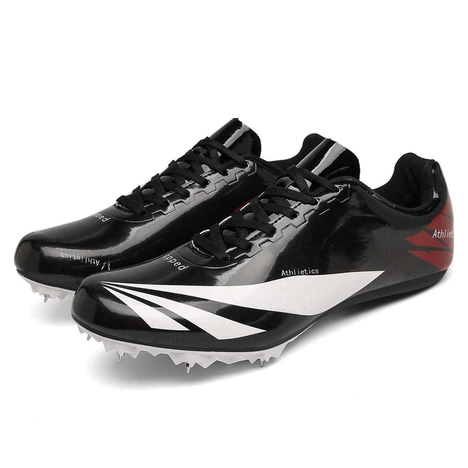 Track and Field Shoes Spike Running Shoes, Lightweight Auto-lacing Track Spike Shoes for Men and Women