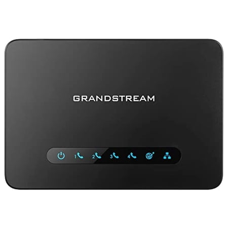 Grandstream GS-HT814 4 Port Ata with 4 Fxs Ports and Gigabit NAT Router Voip Phone and Device, Black