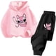 thumbnail image 4 of Sudadera con capucha y estampado gráfico de dibujos animados de anime para niños y niñas, de 3 a 14 años, de manga larga, 4 of 5