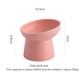 thumbnail image 4 of Cuenco de cerámica para mascotas con patas altas, protección para el cuello, cuenco con boca oblicua, cuenco biselado para gatos, cuenco para comida para gatos en el comedero para gatos, cuenco para, 4 of 6