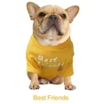 thumbnail image 1 of Summer/Spring Dog Clothes Quality Breathable Pet Clothing Soft Letters Printed French Bulldog Clothes for Small Dogs T-shirt, 1 of 7