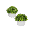 thumbnail image 1 of 2 Macetas Plantas Artificiales Barro Decoración Bonsái Verde, 1 of 3