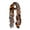 Orange, variant on Elegant Leopard & Zebra Mixed Animal Print Scarf