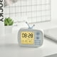 thumbnail image 3 of ER Reloj despertador de TV retro, reloj despertador creativo con control de voz para el hogar Rojo Verde Excelente Rendimiento, 3 of 5