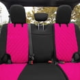 thumbnail image 2 of For Jeep Wrangler JK 4DR 2018-2023 FH Group Neoprene Custom Fit Car Seat Covers Rear Set - Pink, 2 of 6