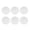 White, variant on Arborister 6pcs 15cm Round Canvas Panels for Artists and Beginners