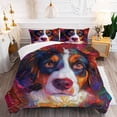thumbnail image 5 of 3 Pieces Duvet Cover Set Nederlandse Kooikerhondje Dog 3D Print Bedding 1 Duvet Cover 2 Pillowcases Natural Animals Comforter Sets Soft Breathable for Boys Girls Children 2Riuvg, 5 of 6