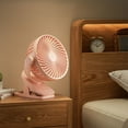 thumbnail image 2 of Multifunctional Small Fan with Clip Adjustable Speed USB Rechargeable Fan for Desktop Office and Outdoor Activity, 2 of 9