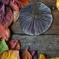 thumbnail image 6 of Artificial Velvet Pumpkins Fall Harvest Decor Fabric Foam Pumpkins for Thanksgiving Halloween Table Centerpieces Wedding Farmhouse Autumn Home Decor, 6 of 7