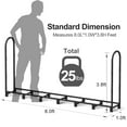 thumbnail image 4 of Walensee 8Ft Firewood Rack Holder for Fireplace, Wood Storage Outdoor Heavy Duty Steel Wood Rack for Firewood Log Stand Indoor, Metal Fire Woods Pile Stacking Log Bin Wood Lumber Storage Stand Tubular, 4 of 7