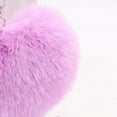 thumbnail image 7 of Ludlz Fluffy Love Heart Keychain Key Ring Pendant Handbag Bag Faux Fur Wallet Decor, 7 of 7