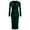 Green, variant on Daznico Long Sleeve Velvet Bodycon Dress Elegant Formal Gown with Slim Fit and Design for Casual Evening Party Wear,L