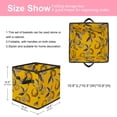 thumbnail image 2 of RATGDN Collapsible Fabric Cube Storage Bin with Double Handles for Living Room Bedroom Office Black - Lemon Juice Fruit, 2 of 7