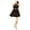 Black - black, variant on B. Darlin Womens Cutout Illusion Fit & Flare Dress black 15/16 - Juniors