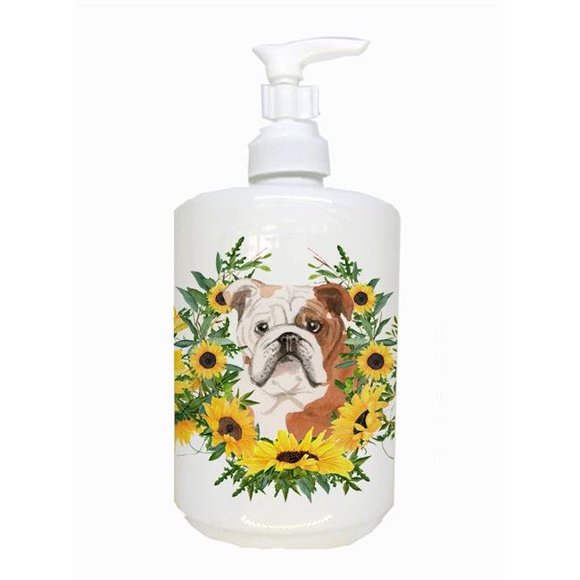 Carolines Treasures CK2941SOAP English Bulldog Ceramic Soap Dispenser