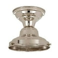thumbnail image 3 of B&P Lamp® Wired School House Fixture, Nickel Finish, 6 Inch Fitter, 3 of 5