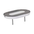 thumbnail image 3 of Organizador de estante de pared para enchufes, soporte para estante de enchufes con gestión de cables, estante para enchufes de cocina y baño sin gris, 3 of 8