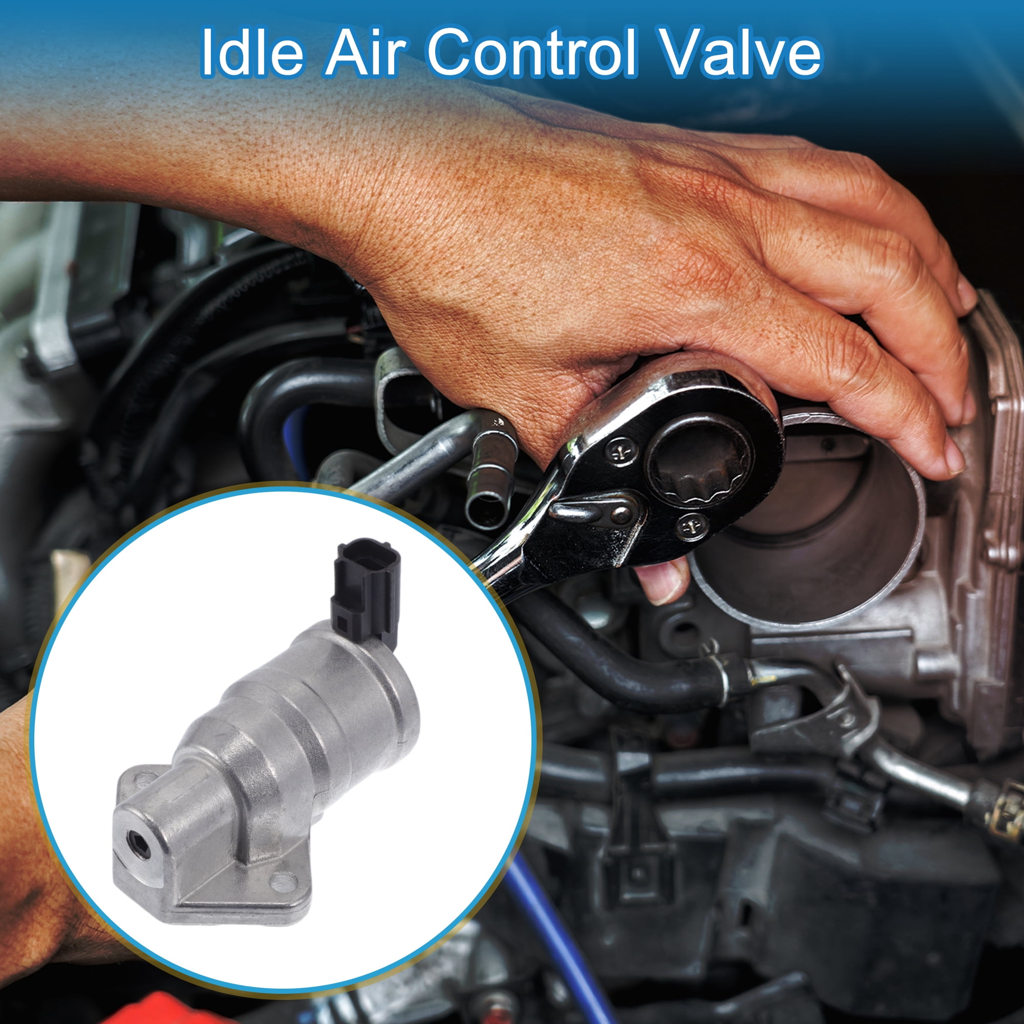 Unique Bargains Car Idle Air Control Valve for Ford for Mustang 1999-2001 Replace No.XR3E9F715AB IACV Idle Motor Idle Air Control Valve for Stable Engine Operation