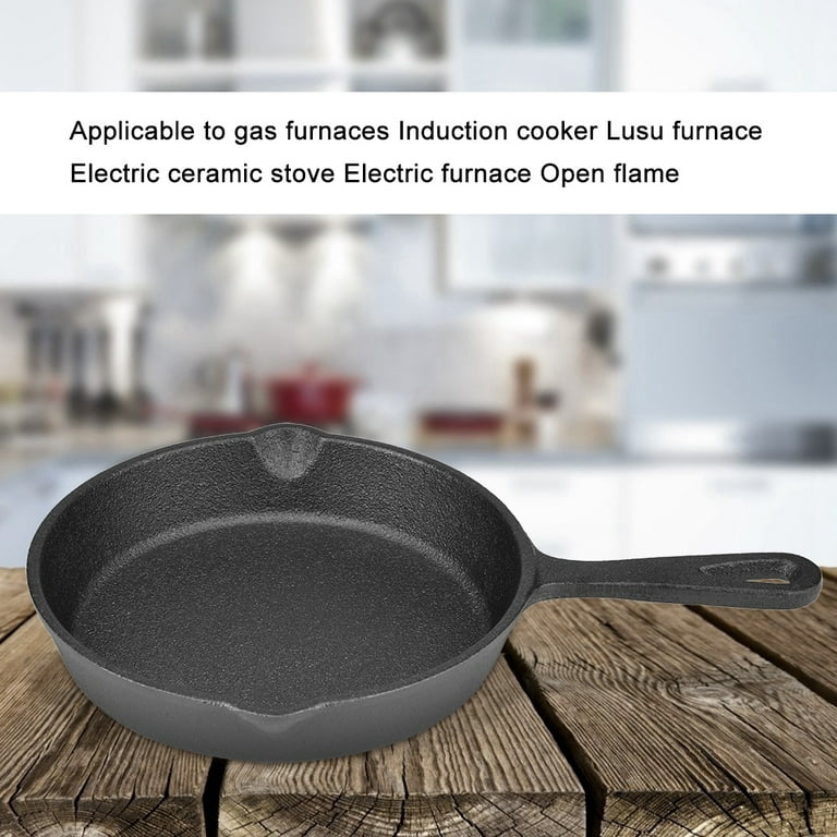 Pre-seasoned Cast Iron Skillet, 16cm By Bruntmor - Use To Fry