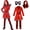 Ragriser, variant on Gir'ls Princess Red Halloween Costumes Wonderland Outfits 4-13 Years | Cosplay Costume 3PCS Wonderland Dress Up with Wig, Gloves for School Spirit Week,Party, Theme Party, Concert