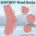 thumbnail image 3 of KOITHOT 5 Pcs Women Winter Beanie Hat Gloves Scarf Set, Warm Thick Soft Knitted Touch Screen Pink, 3 of 6