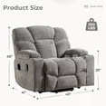 thumbnail image 6 of Bonzy Home 2 Pack Power Lift Recliner Chairs, Oversized Lift Chairs for Elderly with Heat, Massage, Remote and Side Pocket, Ashy, 6 of 7