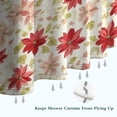 thumbnail image 6 of Pioneer Flower Floral Print Pattern Shower Curtain 72"x72", Bathroom Decorative Shower Curtain Set with 12 Hooks, Waterproof Washable, 6 of 6