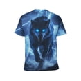 thumbnail image 2 of LAOLIUSN Men'S Wolf Graphic T-Shirt Novelty Animal Print Short Sleeve Top, S-4XL, 2 of 7
