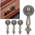 thumbnail image 4 of Manijas de Cajón de 4 Uds, Tiradores Decorativos de Bronce de un Solo Orificio para Armario, Perillas de Armario, Tocador de Muebles con Tornillos de Montaje, 4 of 5