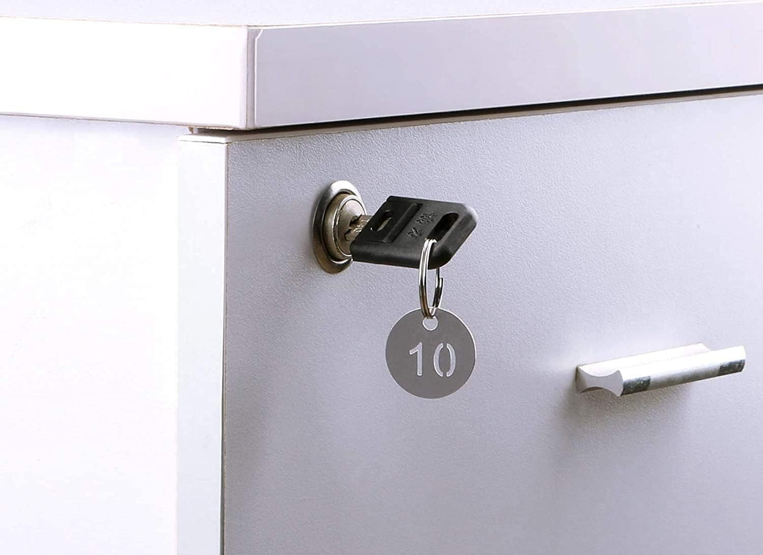 20 PCS Number Key Rings 304 Stainless Metal Numbered Tags,Pet ID Tags,1-20 ID Tags Key Tags with Key Rings for Luggage,Pet Name,Dormitory,House,Hotel Lockers