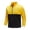 Yellow, variant on gbyLJF Men's Fleece Pullover Slim Fit Long Sleeve Half Zipper Stand-up Collar Top Casual Warm Color-blocked Blouse