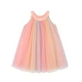 thumbnail image 1 of Besolor Robe d'Été en Tulle pour Bébé Filles Enfants Mignonne Sans Manches en Maille Fluide Plage Fête Robe Princesse 2-7 Ans, 1 of 3