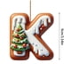 thumbnail image 2 of Adornos Colgantes Colgante de árbol de Navidad con 26 letras, 9 cm, cordón marrón, adornos personalizados para decorar el árbol de Navidad (1 unidad) JASKFLY, 2 of 8